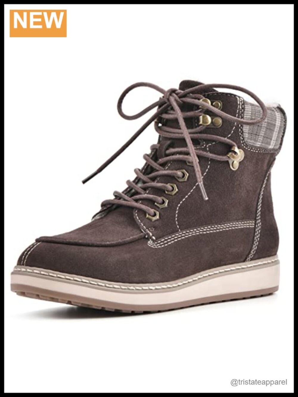 Women's Thyme Ankle Boots Leather Lace-Up Suede Cushioned